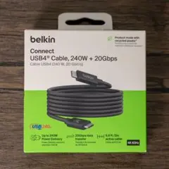 belkin USB4ケーブル 240W + 20Gbps 2m