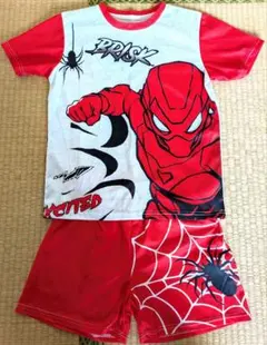 スパイダーマン　半袖、半ズボンセット