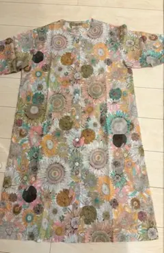 Amour LIBERTY FABRIC ひまわり柄 ワンピース