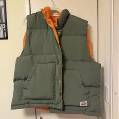 Stussy REVERSIBLE DOWN WORKGEAR VEST カーキ