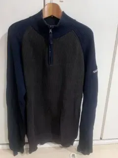 NAUTICA JEANS CO. ハーフジップ ニット セーター L
