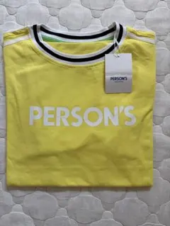 【新品タグ付き】PERSON'S パーソンズ 半袖 Tシャツ イエロー Mのサムネイル