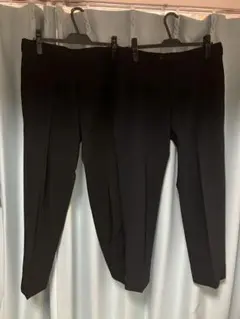 感動パンツ 2本セット ウエスト85cm股下76cm 黒ネイビーのサムネイル