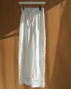 2024春夏 anuke(アンヌーク) Cutwork Lace Pants