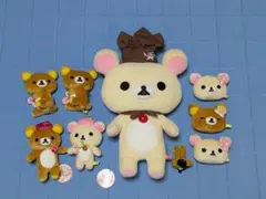 리락쿠마 코리락쿠마 봉제 인형 마스코트 대량 세트 ★ 9 점 ★ 헤세이