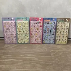【5枚セット】スヌーピー 3Dシール SNOOPY ぷっくりシール