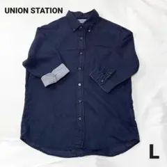 unionstation　ユニオンステーション　リネンシャツ　3　L相当　七分袖のサムネイル