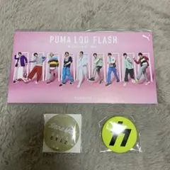 Snow Man グッズ 3点セット　PUMA ポストカード・RAYS 缶バッジ