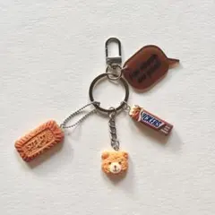 じゃらじゃらバッグチャーム♡キーホルダー　くまちゃん