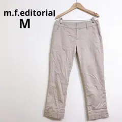 エムエフエディトリアル クロップドパンツ オフィス 無地 きれいめ ベージュ M