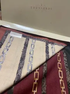 TRUSSARDI トラサルディ　ハンカチ 2枚　チェーン柄のサムネイル