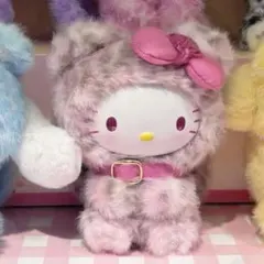 miniso サンリオ ギャルシリーズ 豹柄 キティ マスコットホルダー