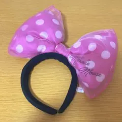 ミニーマウス ミニーリボンカチューシャ(ピンク)