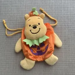 プーさん　ディズニー　ハロウィン　かぼちゃ　巾着　2015