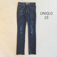 ユニクロ Skinny Fit スキニー デニム 25 ダメージ