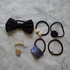 美品☆ヘアゴム＆ヘアクリップ7点セット