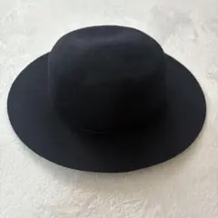 PAGE BOY 黒 フェルトウールハット