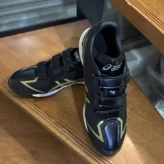 asics トレーニングシューズ 27.0cm ブラック/ゴールド/野球
