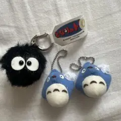 ジブリ　となりのトトロ　まっくろくろすけ 中トトロ　キーホルダー　セット売り