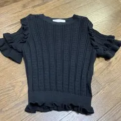 【31S ons de mode】フリルニット　usedのサムネイル