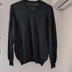 Pierre Cardin 黒 Vネックニットのサムネイル