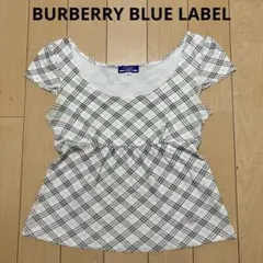 最終値下！美品BURBERRY BLUELABEL 袖フリルカットソー ブラウス