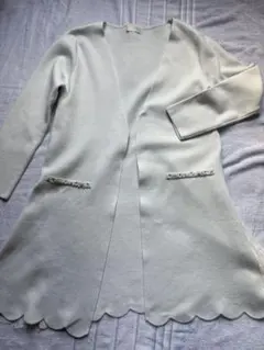 LUDISPORTO レース付ロングカーディガン