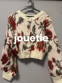 jouetie パターンモヘアライク2WAYカーディガン