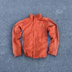 NIKE ナイロンジャケット XL ドローコード付 オレンジ テック系 00s