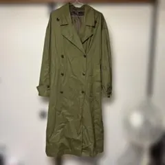 Beno ビーノ　オリーブグリーン ダブルブレスト トレンチコート　春