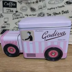 Godiva ピンクトラック型空き缶