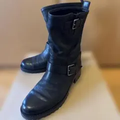 コールハーン　黒 レザー エンジニアブーツ バックル付　お値下げスタート♡