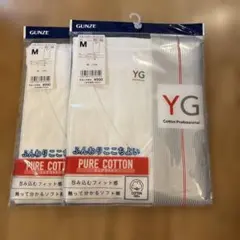 GUNZE YG Vネック スリーブレスシャツ M 2枚セット