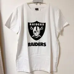 RAIDERS プリント ホワイト Tシャツ