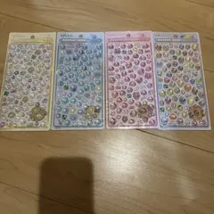 ボンボンドロップシールしずくちゃん　ボンボンドロップシールミニしずくちゃん　4種