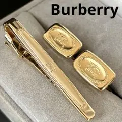 【極美品】【バーバリー】ホースロゴ カフス ネクタイピン 入学式 ビジネス