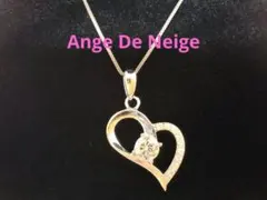 Ange De Neige オープンハート型ペンダント ネックレス S925