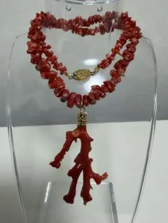 美品。ボリューミー！無染色天然血赤珊瑚45gネックレス　本物保証レア希少 美品。ボリューミー！無染色天然血赤珊瑚45gネックレス 本物保証レア