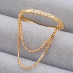 アーカー リング ダイヤ 0.16ct シャンデリアレイヤード 15号 K18 