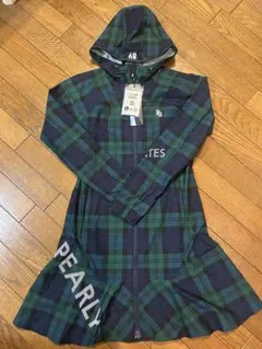 パーリーゲイツ＊ダイヤロゴ柄ハイネックボウタイワンピース＊サイズ0