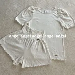 gelato pique パフスリーブ ショートパンツセットアップ