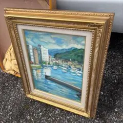 梅原龍三郎「カンヌ」リトグラフ 版画 絵画 真作 貴重な作品 - メルカリ