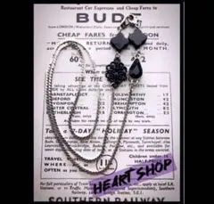 4wayオニキス 四つ葉 マスクストラップ チェーンネックレス グラスコード