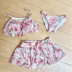 Cretamoon レディース 水着 3点セット 花柄のサムネイル