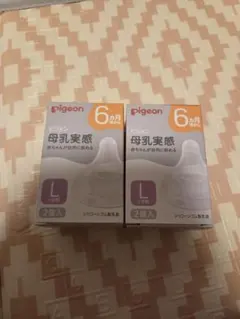 Pigeon 哺乳瓶用乳首 Lサイズ 2個入×2