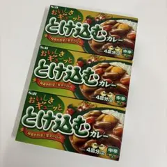 SB とけ込むカレー カレールー 中辛 カレー ３箱　eのサムネイル