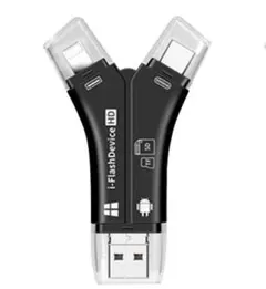 SDカードリーダー4in1 Lightning USB Type-C 1TB対応のサムネイル