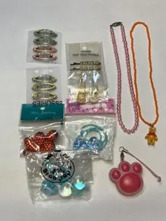 子供用　ネックレス　髪ゴム　小物セット