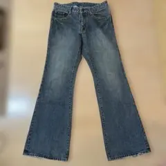 ダークブルーブーツカットデニム