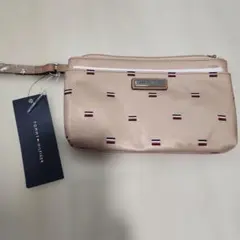 TOMMY HILFIGER ポーチ ベージュ ロゴ柄のサムネイル